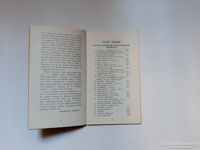 Gusztáv Magyar-mannheimer - Károly Kernstok, Ernst Museum, 1938, exhibition publication,