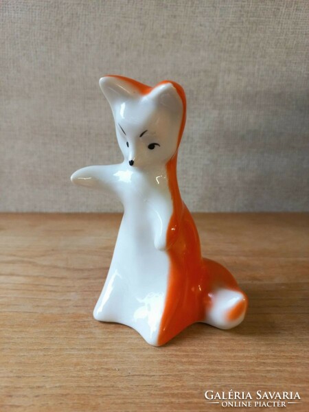 Retro Soviet, Russian porcelain fox figure.
