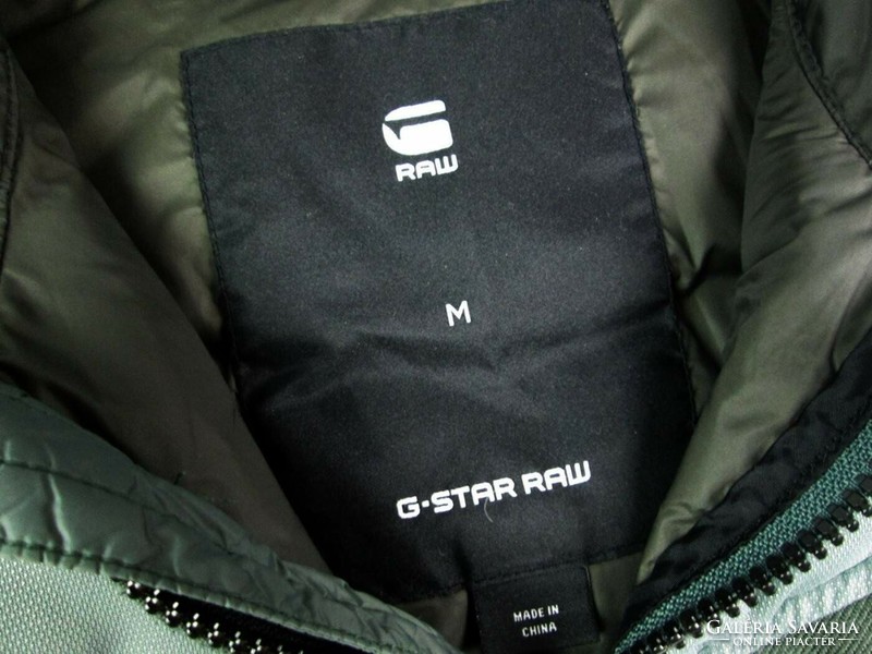 Original g-star raw (m) pastel green men's transitional quilted jacket