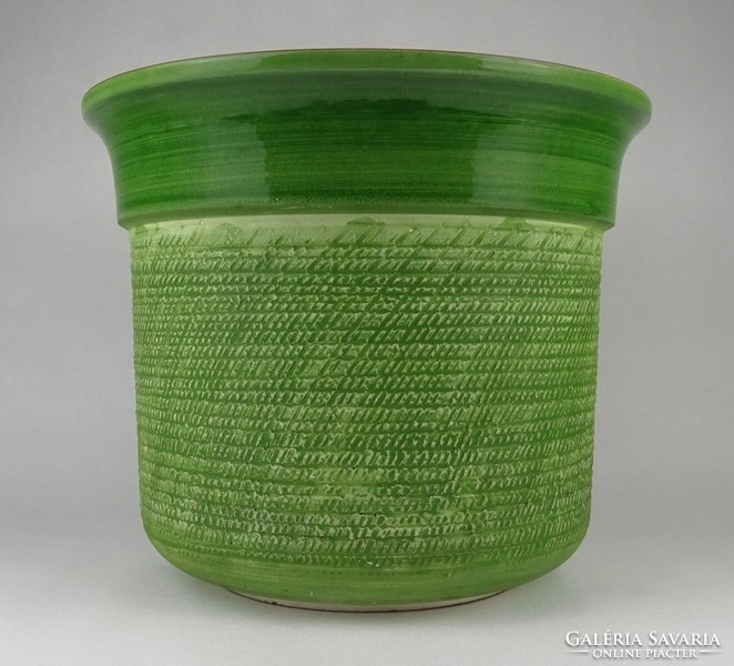 1P564 large green ceramic bowl