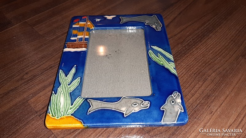 Ceramic picture frame