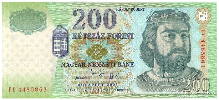 200 forint 2005 UNC