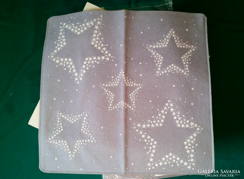 4 Christmas felt chair covers with a star printed pattern, 50 x 47 cm, cushion cover?