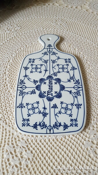Nice blue/white Marion porcelain cutting board
