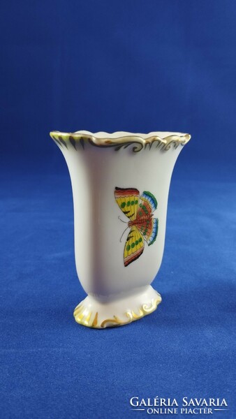 Herend Victoria patterned, butterfly vase, rarity!