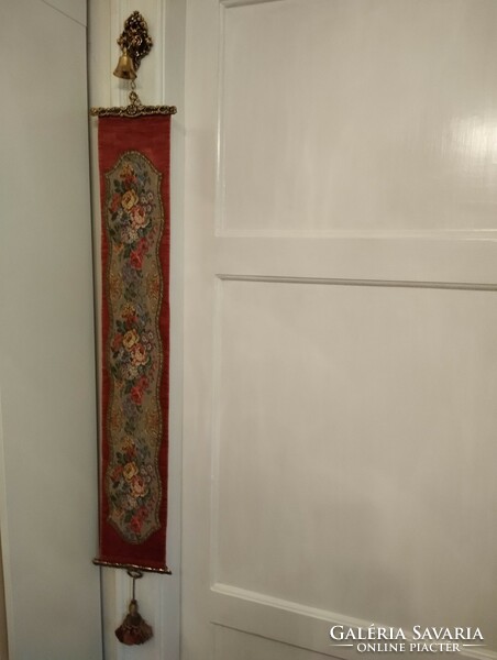 Beautiful new maid call bell on velvet fabric with machine woven tapestry
