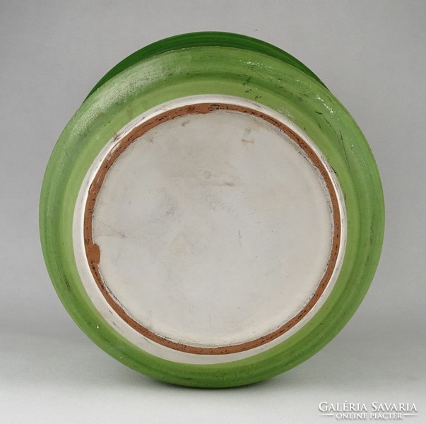 1P564 large green ceramic bowl