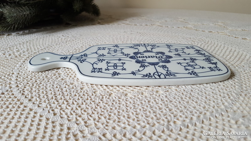 Nice blue/white Marion porcelain cutting board