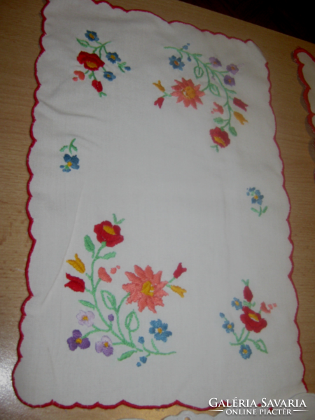 Old embroidered small tablecloth