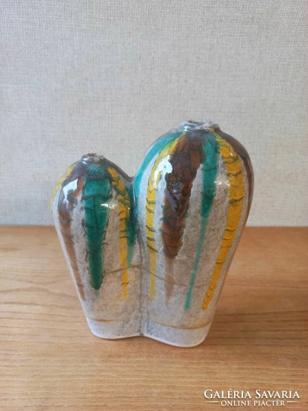 Retro magyar kerámia váza. Ritka forma