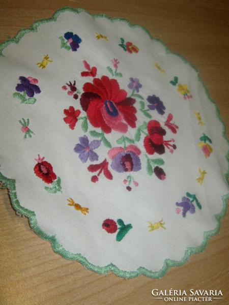 Old embroidered small tablecloth