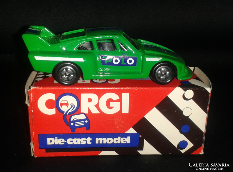 Corgi Porsche 935 Green Polo Made in GT Britain dobozzal 1985