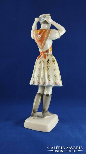 Hollóháza porcelain bride in folk costume