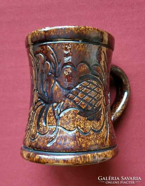 Korondi ceramic earthenware pitcher mug