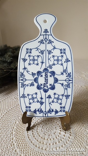 Nice blue/white Marion porcelain cutting board