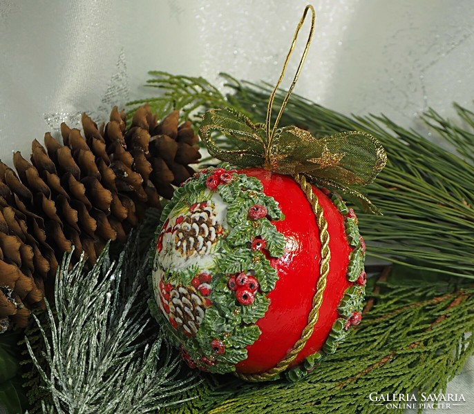 Handmade Christmas ball decoration