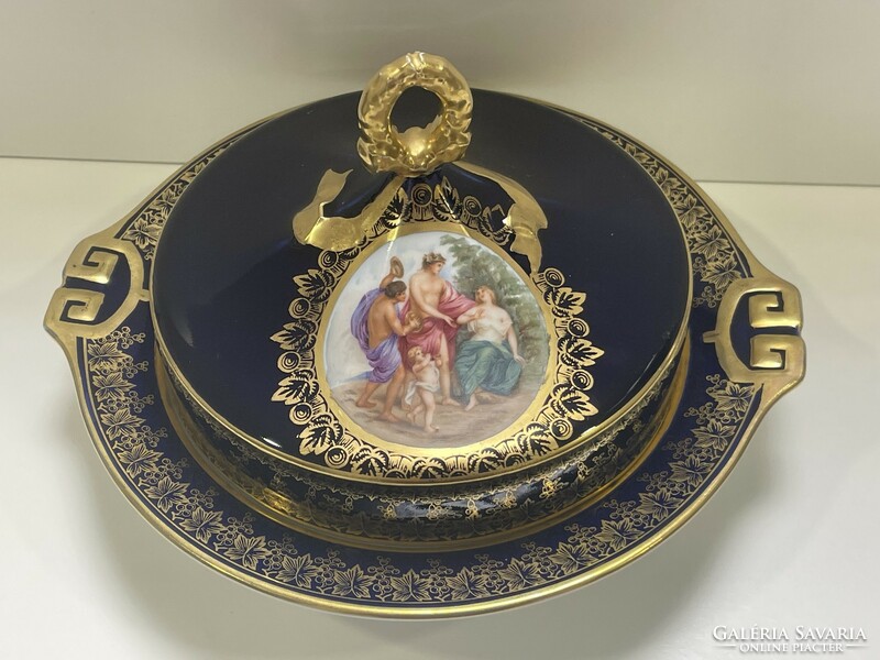 A beautiful alt-wien large scene butter dish