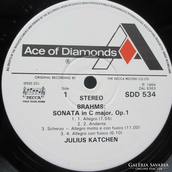 Brahms, Julius Katchen - Brahms Piano Works Vol. 3 (LP)