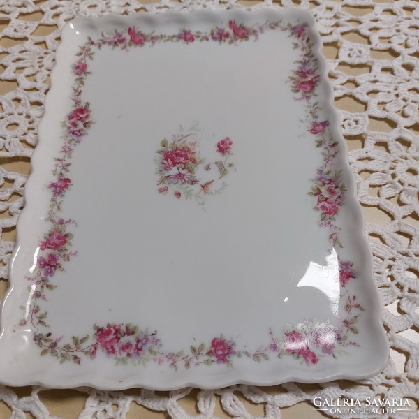 Rose-patterned porcelain, beautiful tray, antique tray