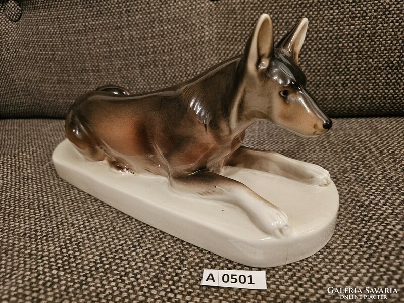 Royal dux wolfdog 30x12x14 cm