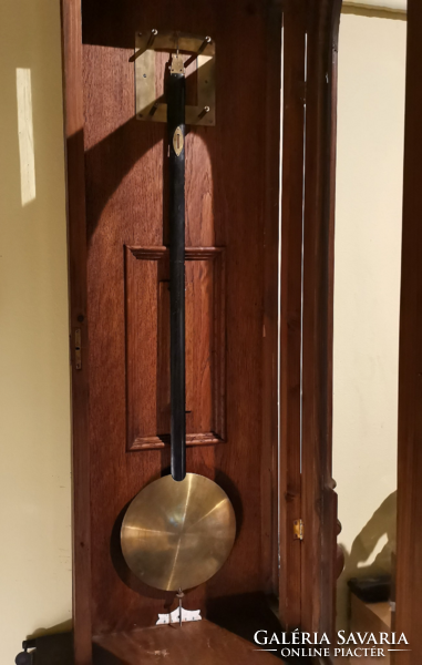 Huge 3 heavy, long pendulum Viennese wall clocks