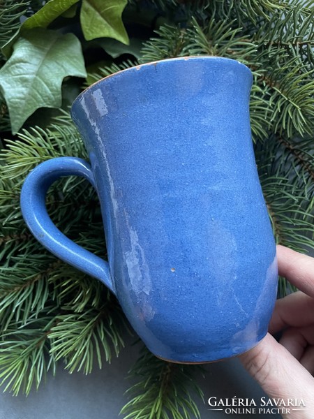 Handmade cat ceramic, earthenware mug