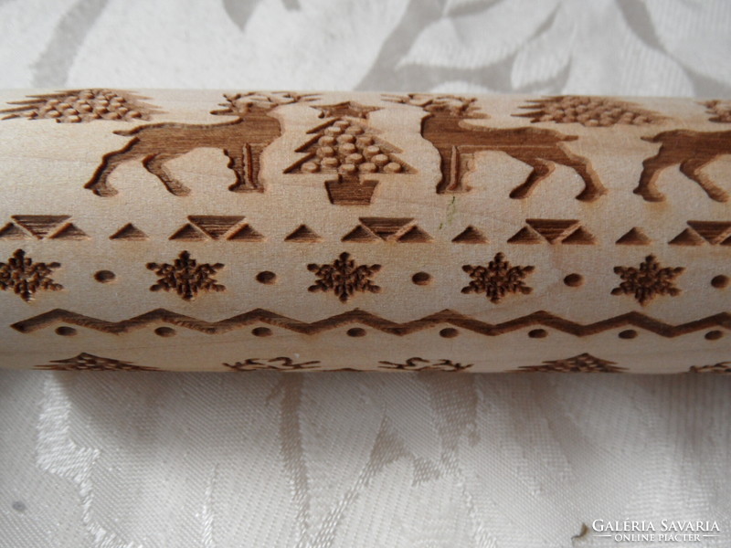 Christmas pattern rolling pin, stretcher