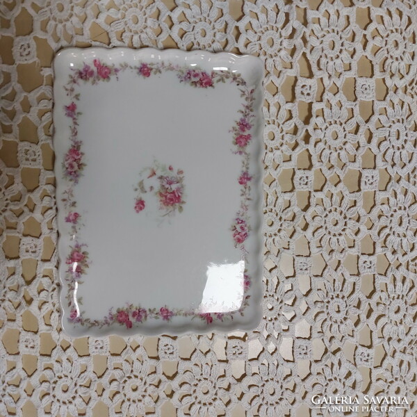 Rose-patterned porcelain, beautiful tray, antique tray