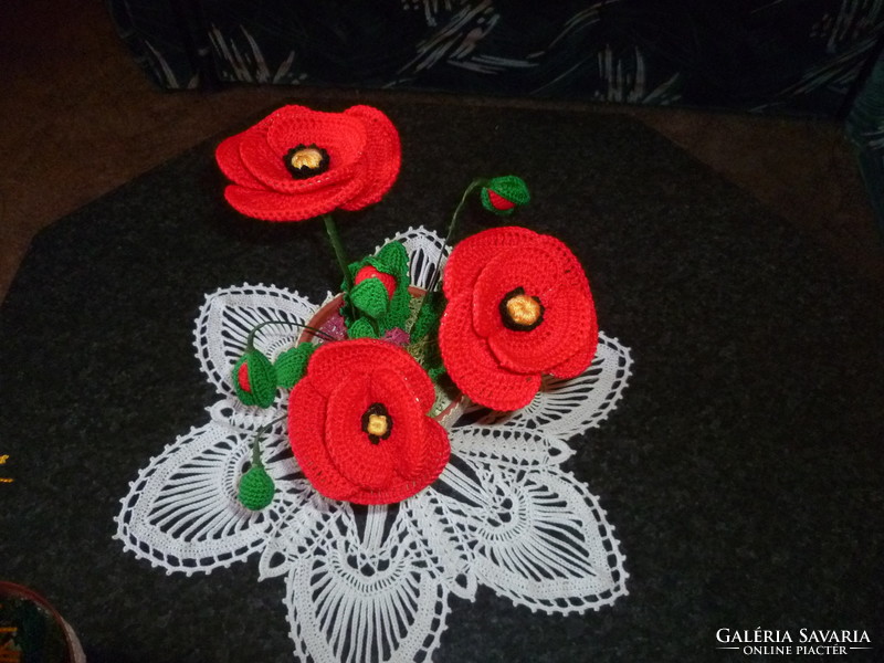 Crocheted flower 4