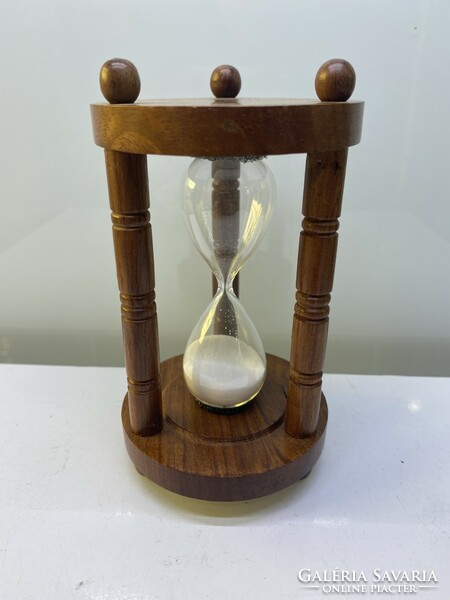 Wooden hourglass