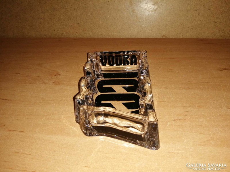 Iccy vodka advertising glass ashtray (ia)