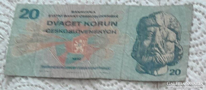 Czechoslovakia 20 crowns (banknote-1970)