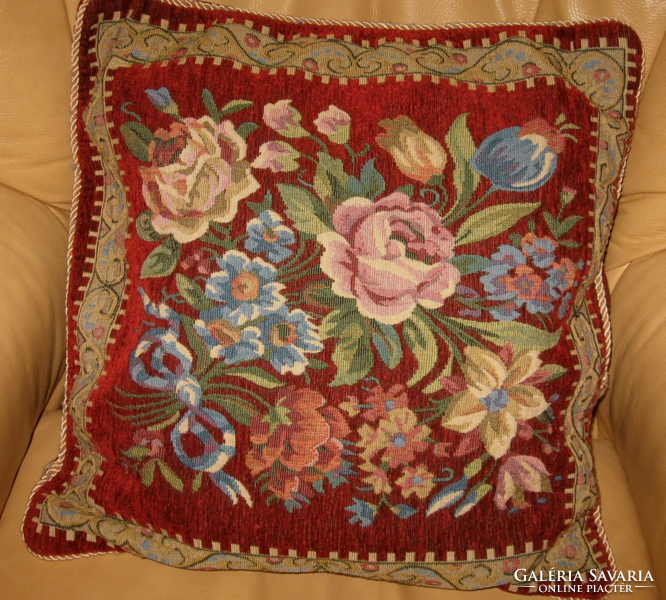 Flowers beautiful tapestry decorative pillow