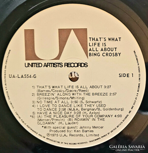 Bing Crosby - That's What Life Is All About (LP)