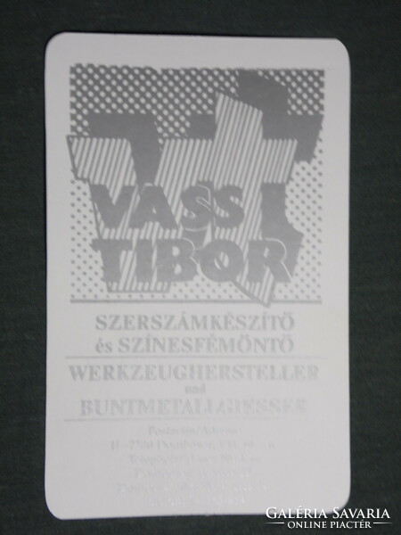Kártyanaptár, Vass Tibor szerszámkészítő, színesfém ötöde, Dombóvár, 1994,   (3)