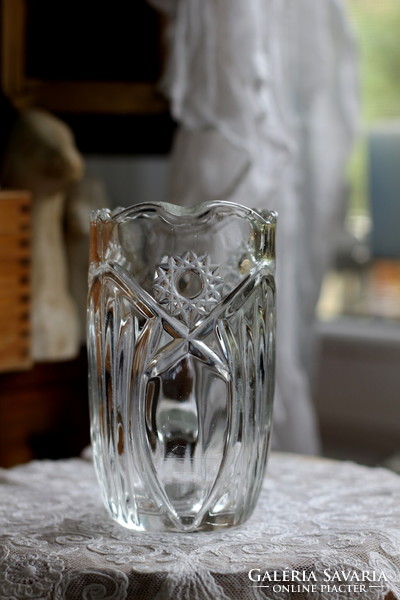Saint Gobain francia vintage préselt üveg kancsó