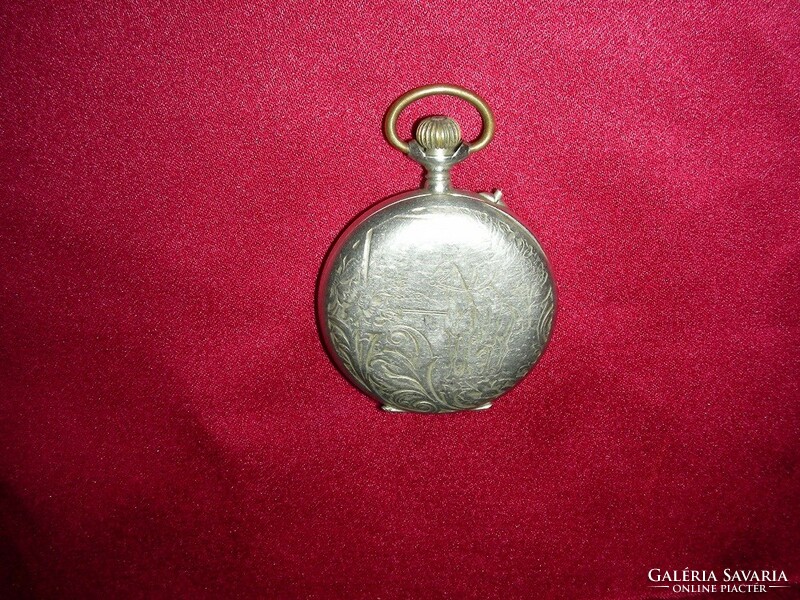 8-day weekly pocket watch with double lid