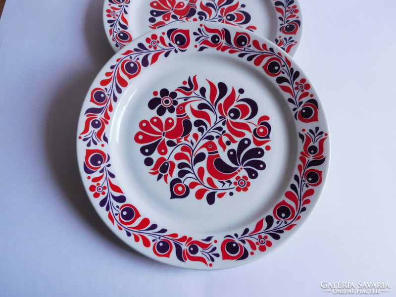 Alföldi  tányérok népies madaras mintával 24 cm - 2 darabo