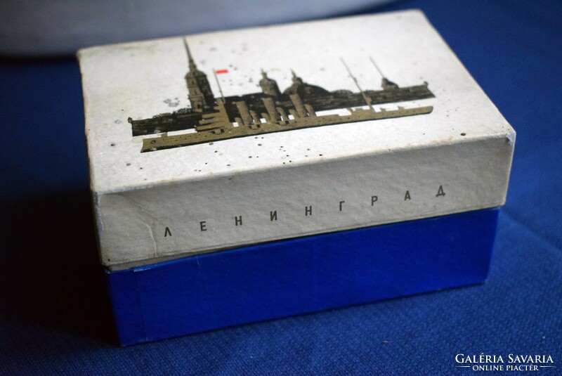 Soviet diascope for viewing slide film original box set with Moscow slide images ussr
