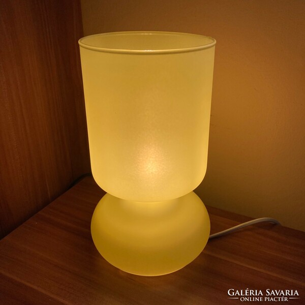 IKEA Lykta lámpa, hangulat lámpa, asztali lámpa, sárga üveg