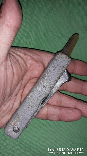 Antique cccp multi-functional pocket knife with vinyl handle as shown in the pictures
