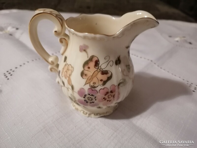 Zsolnay butterfly pattern milk spout for coffee set