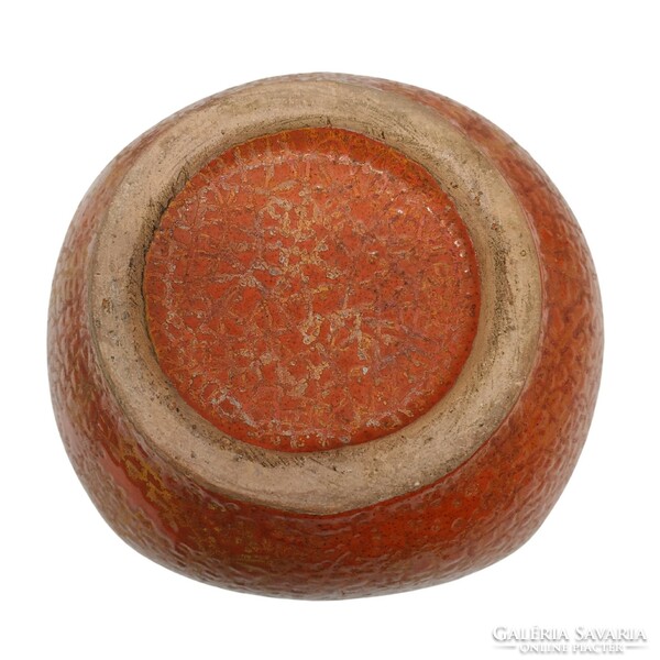 Orange art vase m00918