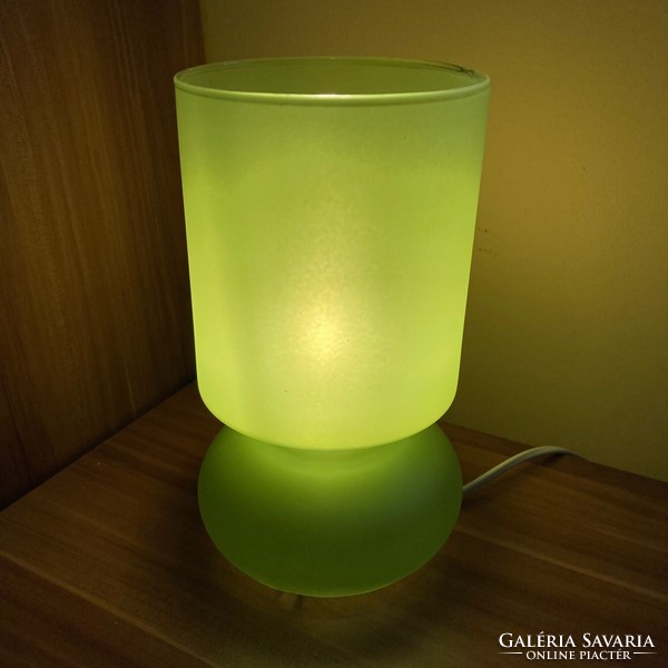 IKEA Lykta lámpa, hangulat lámpa, asztali lámpa, zöld üveg