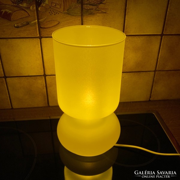 Ikea lykta lamp, mood lamp, table lamp, yellow glass