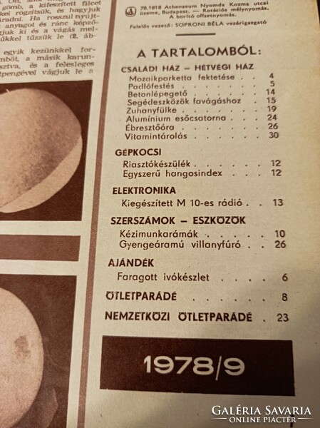 1978/ SZEPTEMBER EZERMESTER/ SZÜLETÈSNAPRA/KARÀCSONYRA.