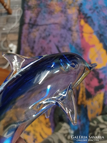 Tömör üveg delfin