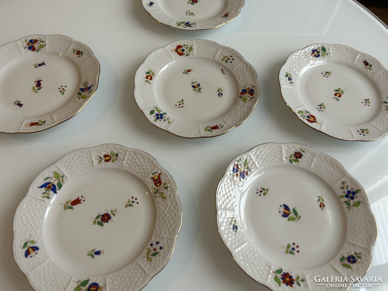 Herendi porcelán csemegetányér készlet