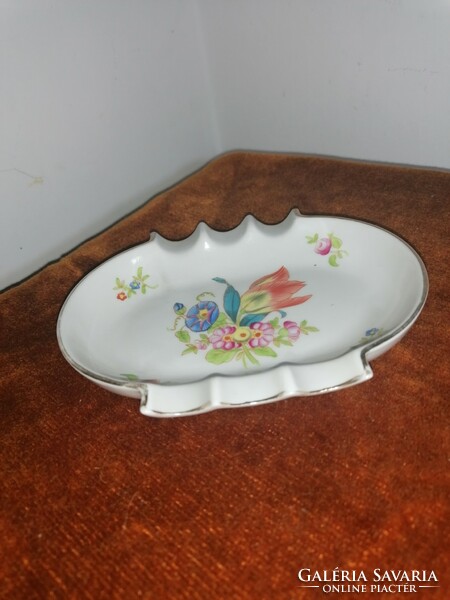 Herend ashtray and cigarette holder