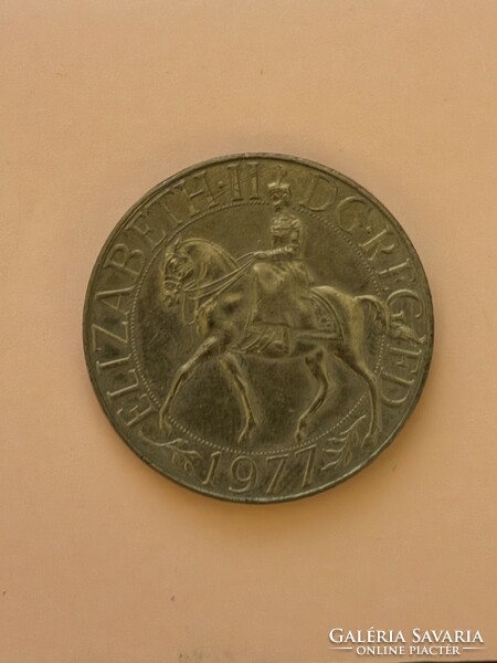 II.Erzsébet 1977-es jubileumi ezüst érme